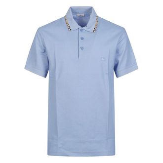 Burberry Polo Shirts, male, Blue, Size: XL Polo Eddie