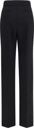 Valentino Garavani Womens Black Wool Oves Aries Flared Pants