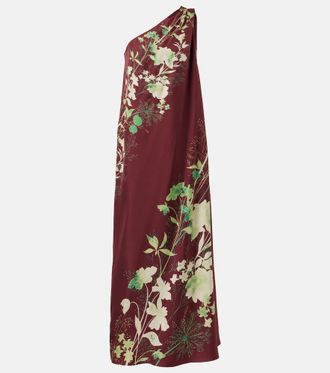 La DoubleJ Roy floral silk twill maxi dress