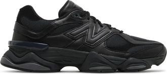 New Balance Zwarte leren unisex sneakers 9060 - Heren - Skateschoenen - Zwart - 39 1/2 EU - Leer - Fitness