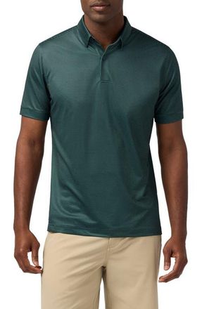 Mizzen+Main Halyard Trim Fit Performance Polo in Pine Drop Shadow at Nordstrom, Size Xx-Large