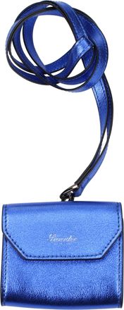 Pineider Geschenkidee Airpods H&uuml;lle Herren Blau/Elektrisch Blaues Leder