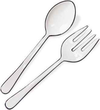 Tag Monroe Enamel Serving Utensil S/2 White Multi Stainless Steel Everyday at Nordstrom