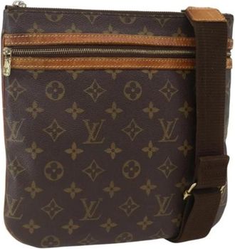 Louis Vuitton Pre-owned Vintage Canvas Crossbody Tas - Dames - Vintage Schoudertas - Bruin - ONE Size - Vintage
