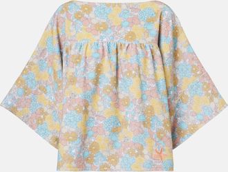 Chlo&eacute; Chlo&eacute; Floral gathered cotton top