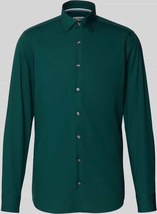 Olymp Level 5 Slim Fit Business-Hemd mit Kentkragen in Gruen, Größe 39