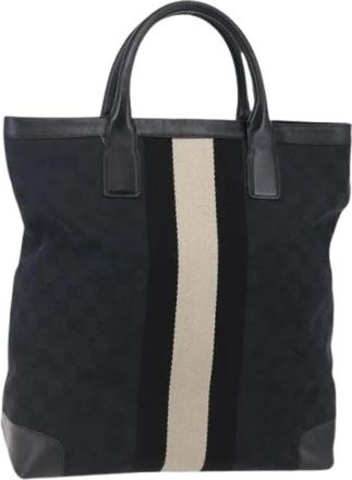Gucci Pre-owned Tote Bags, female, Black, Size: ONE SIZE Pre-owned Vintage Tote Bag