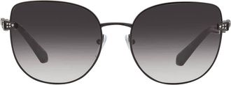 Bulgari Grey Gradient Cat Eye Ladies Sunglasses BV6184B 20238G 56