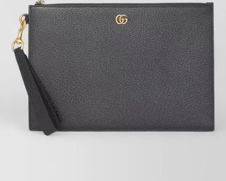 Gucci leather clutch bag