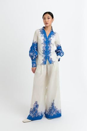 Raishma Serena Shirt in Blue at Nordstrom, Size 18 Uk