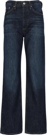 A Gold E Straight Jeans - Dames - Regular Fit Jeans - Blauw - W26 - Jeans