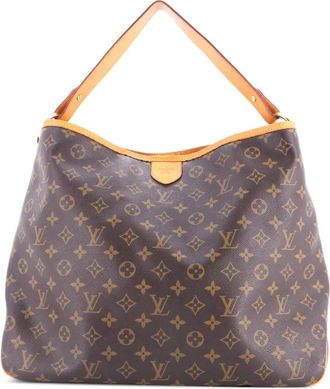 Louis Vuitton Delightful MM canvas tas met monogram - Bruin