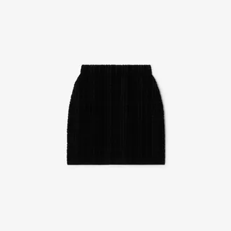 Burberry Wool Blend Mini Skirt, Size: XS