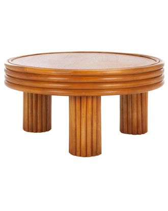 Safavieh Couture Bayard Rattan Round Coffee Table