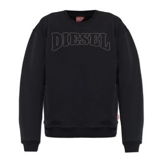 Diesel Heren, Sweatshirts & Hoodies, Zwart, Maat: L Katoen