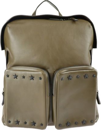 Jimmy Choo London Olive Leather Backpack (Pre-Owned)
