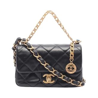 Chanel Pre-owned Matelasse Schoudertas - Dames - Pre-owned - Zwart - Maat: ONE Size Leer