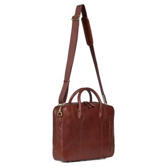 Howard London Wilfred Laptoptas - Heren - Laptoptassen - Bruin - ONE Size - Leer - Tassen