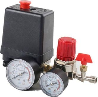 OEM V&aacute;lvula Interruptora De Presi&oacute;n Para Compresor De Aire, Interruptor De Presi&oacute;n Para Compresor De Aire Con Man&oacute;metro Y Man&oacute;metro
