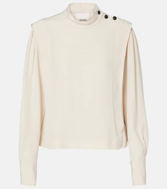 Isabel Marant Felissa crepe blouse