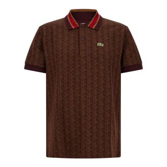 Lacoste Heren, Tops, Bruin, Maat: S Katoen