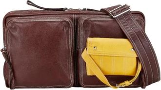 Valentino Pre-owned Shoulder Bags, female, Brown, Size: ONE SIZE Pre-owned Leather shoulder-bags