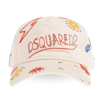 Dsquared2 Baseballpet - Heren - Petten - Beige - ONE Size - Katoen - Accessoires