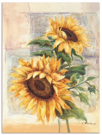 Artland Wandbild »Sonnenblumen II« 1 Stk. tlg. als Alubild, Outdoorbild, Leinwandbild, Poster, Wandaufkleber