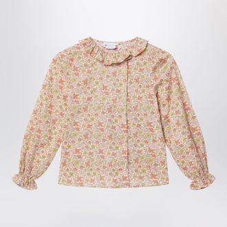 BONPOINT Camicia rosa in tessuto Liberty