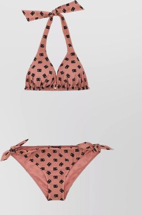 Dolce & Gabbana dg halterneck triangle top bikini with adjustable straps