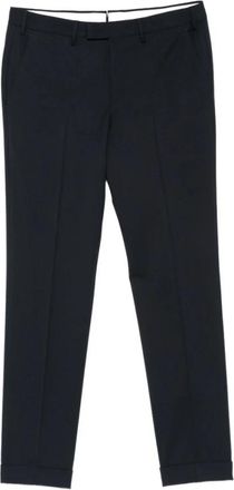Pantaloni Torino Pantaloni Master - Heren - Nette broeken - Blauw - L - Wol - Broeken