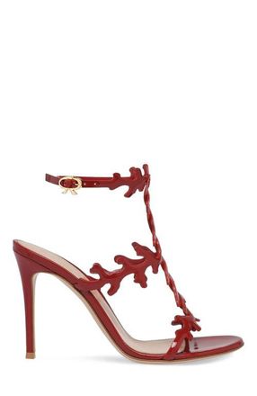 Gianvito Rossi Ocean Sandal in Red Nappa at Nordstrom, Size 34.5