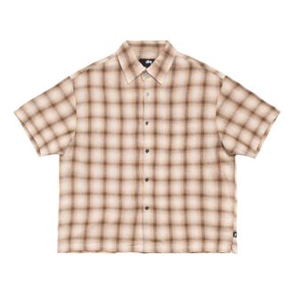 St&uuml;ssy Liam SS Plaid Shirt Brown 1110385-BROW