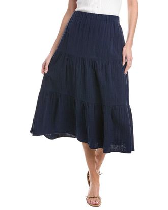 Tommy Bahama Gauze Tiered Midi Skirt
