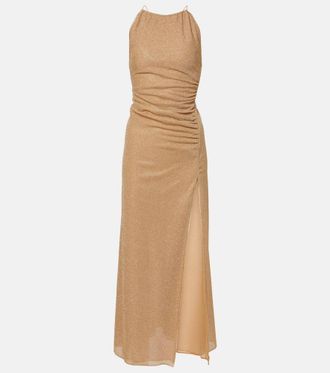 Oséree Glitter gathered maxi dress