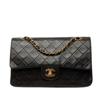 Chanel Pre-owned Double Flap Schoudertas - Dames - Pre-owned - Zwart - Maat: ONE Size Leer