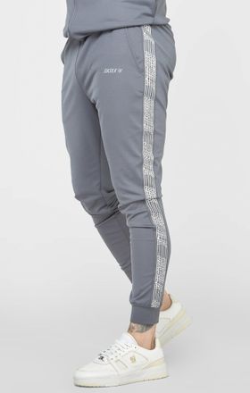 Siksilk Pantal&oacute;n deportivo con pu&ntilde;o gris para hombre SikSilk L