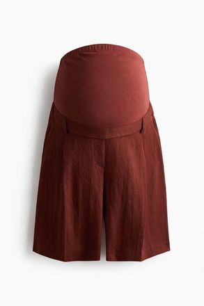H&M Mama Bermuda Shorts in Rust Brown at Nordstrom, Size Xx-Large