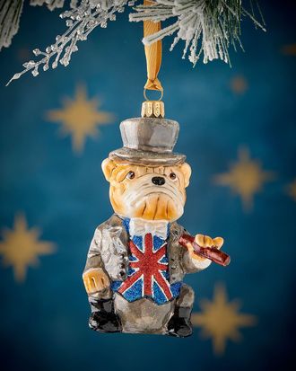 Neiman Marcus English Bulldog Christmas Ornament