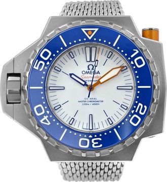 Omega Pre-owned Omega Seamaster Ploprof Automatic Chronometer White Dial Mens Watch 227.90.55.21.04.001