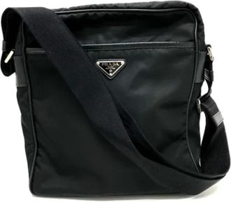 Prada Pre-owned Cross Body Bags, female, Black, Size: ONE SIZE Pre-owned Fabric prada-bags