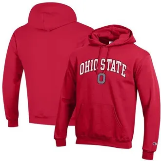 Champion Mens Champion Scarlet Ohio State Buckeyes Arched Logo Fleece Pullover Hoodie at Nordstrom, Size Xx-Large