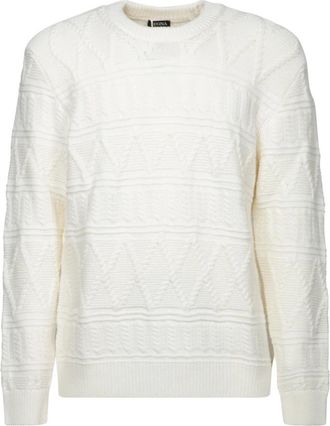 Ermenegildo Zegna Hombre, Jerseys, Blanco, Talla: M