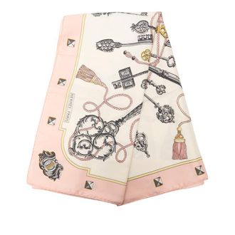 Herm&egrave;s Pre-owned Hermes Les Cles Silk Scarf 90 Ladies R16C3RRJD9A2HL96