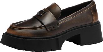 Coach Coach Womens Leah Loafers Shoes Black 7 UK