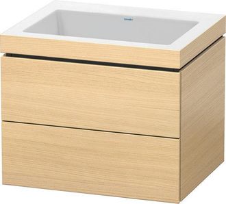 Duravit Duravit - Lavamanos L-cube Con Base Mural, 60x48 Cm, 2 Cajones, Sin