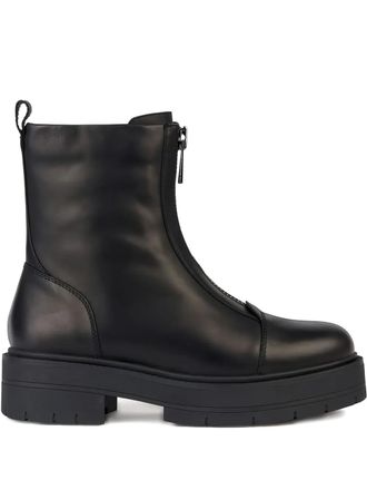 Geox Spherica leather ankle boots - Black