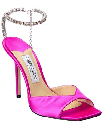 Jimmy Choo London Saeda 100 Satin Sandal