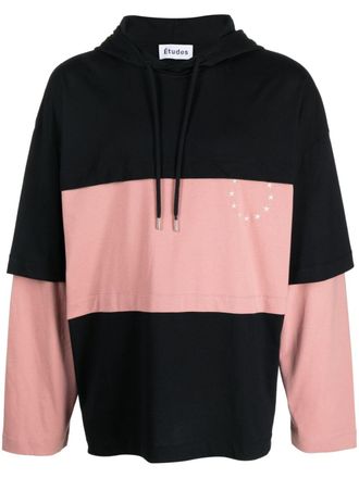 Études Studio Pave Europa organic-cotton hoodie - Black