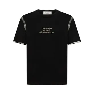 Laneus Tops, Heren, Zwart, M, T-shirts